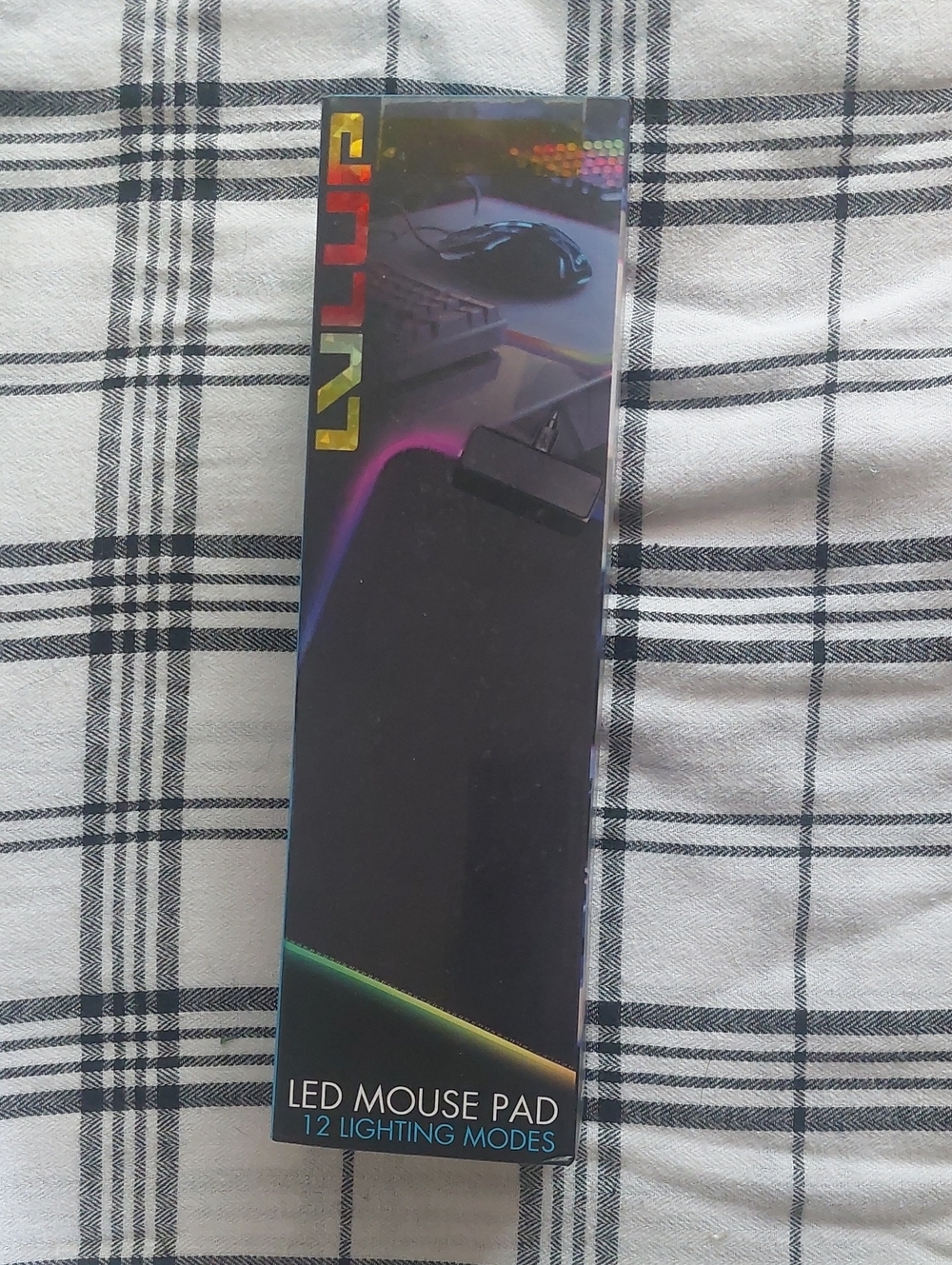 RGB LED Mouse Pad - Black with Multicolor Lighting